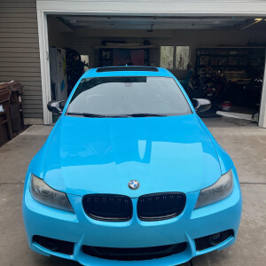 Gloss Coral Sky Blue - Aura Vinyl